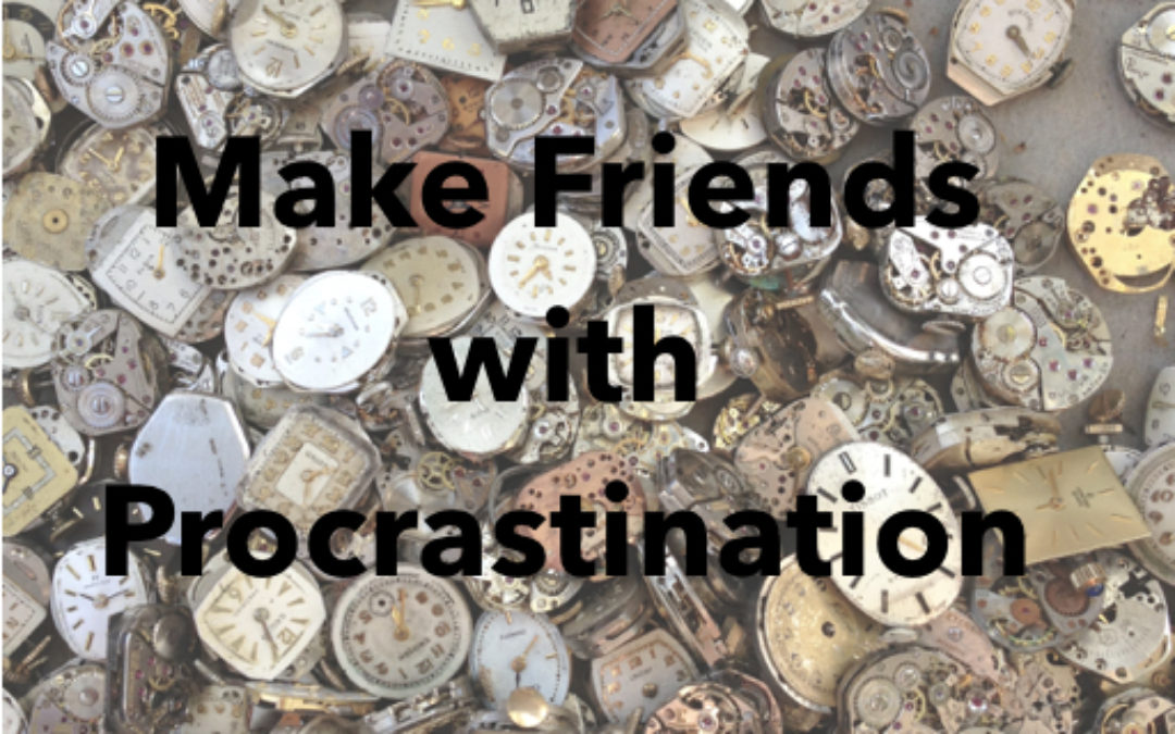 make friends with procrastination